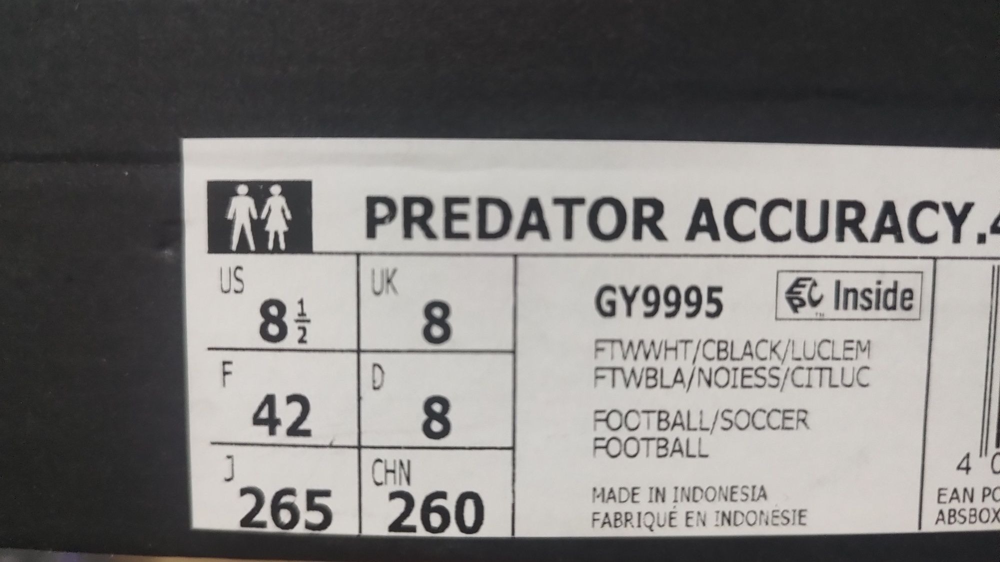 Ghete fotbal sintetic NOI Adidas Predator Accuracy 4 marimea 42