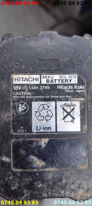 filetanta bormasina Hitacki JAPAN 18v acumulator bun s vinde ca-n poze