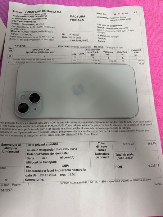 Iphone 15 plus Impecabil 256Gb În garanție!