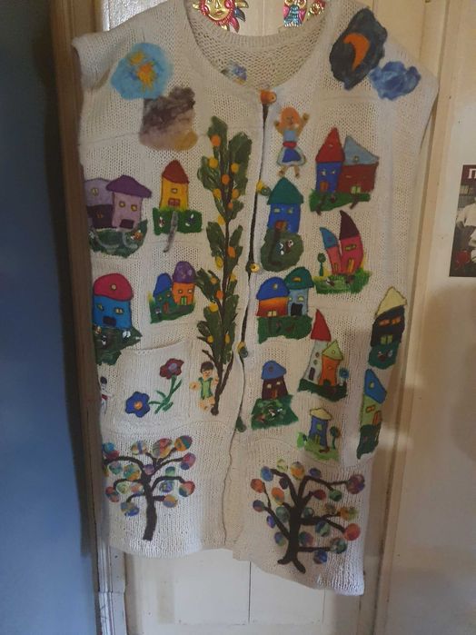 Вълнен елек иглонабиване