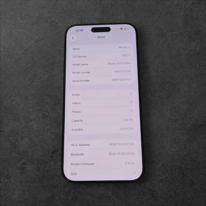 [6914] Apple Iphone 16 ProMax 256GB 100% / Amanet Tulcea