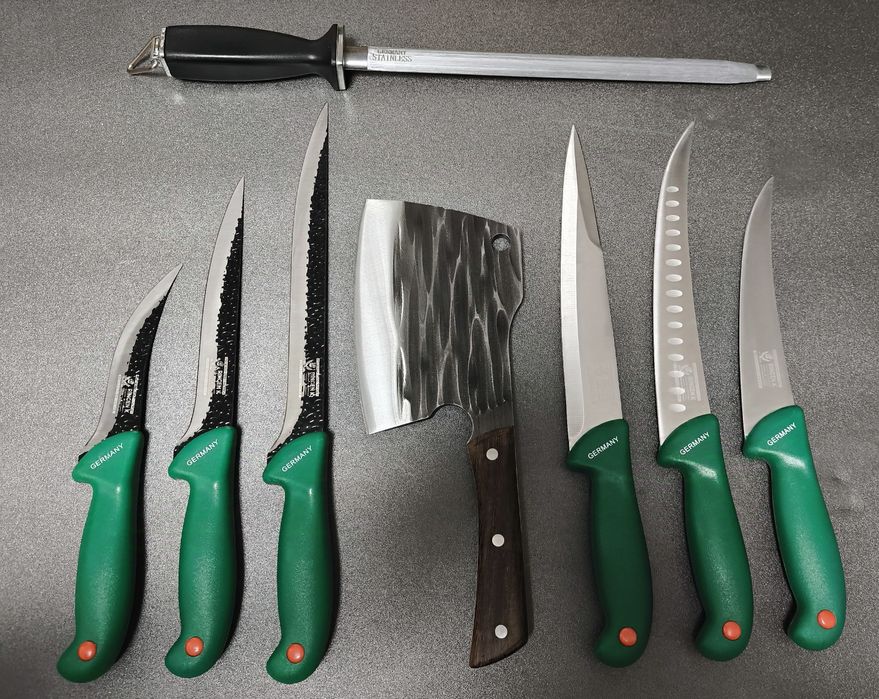 SET Cutite Macelarie 8 piese Germany Green