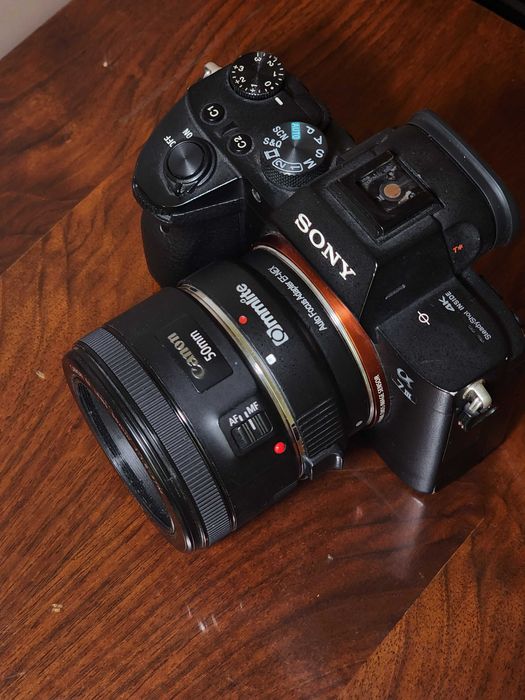 Автофокусный адаптер (переходник) с Canon EF на Sony E (EF-NEX)