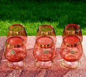 Set 6 pahare din cristal Bohemia