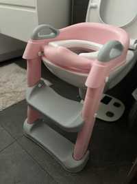 Детска седалка за тоалетна с дръжки и стъпала
