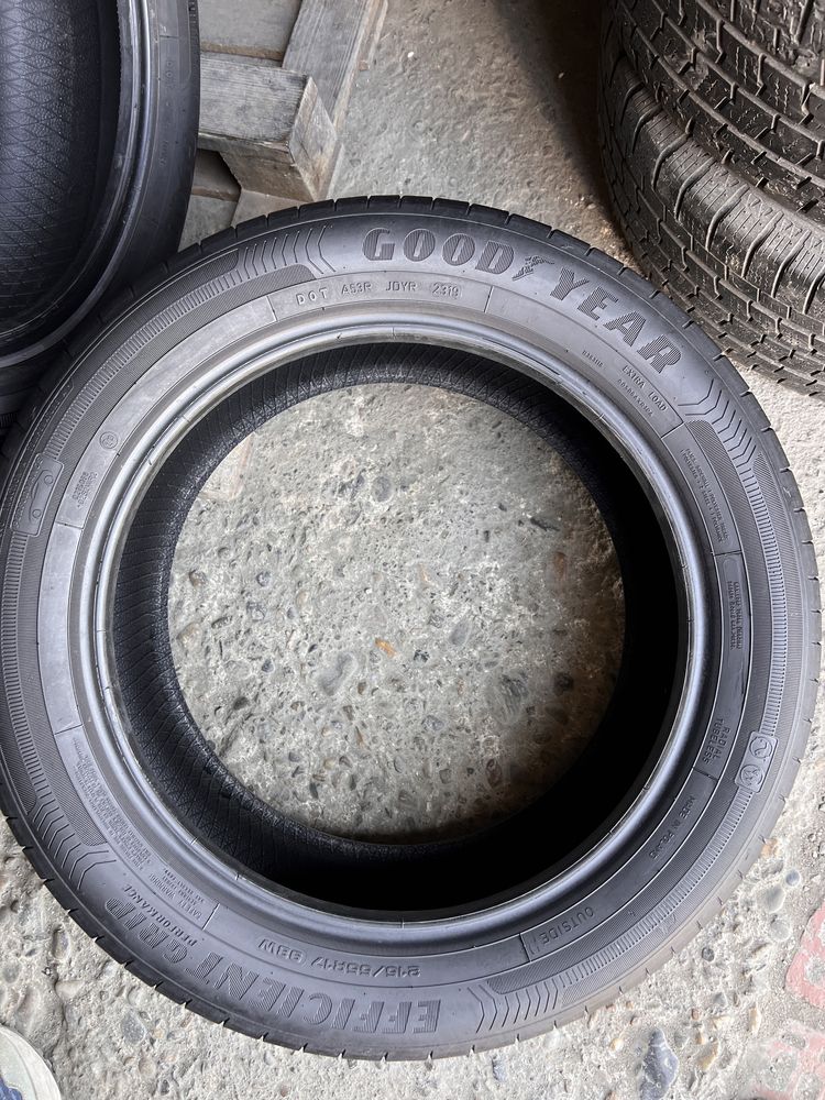 4 anvelope vara 215/55/17 , GoodYear , DOT 2019 , 6.7 mm !