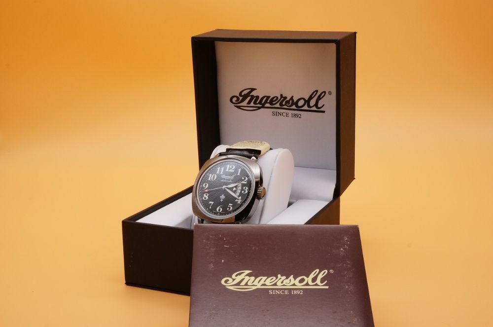 Ceas Barbatesc "Ingersoll IN1002BBK Black Jack" Analog Automatic