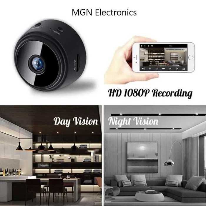 Mini camera de supraveghere A9 IP WiFi HD 1080p