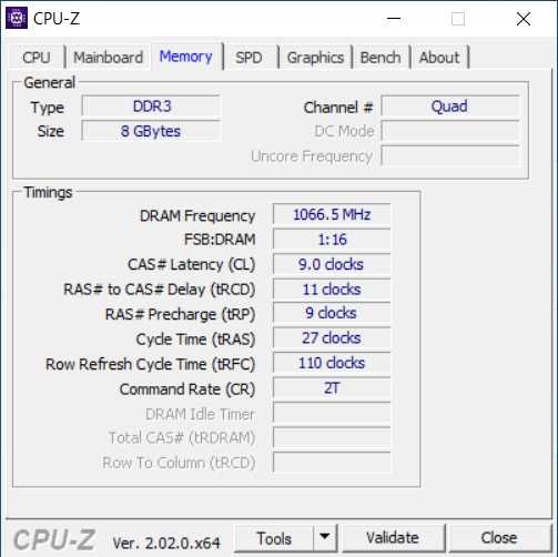 6GB Kingston HyperX (3x2GB) DDR3-2000 KHX2000C9AD3T1K2