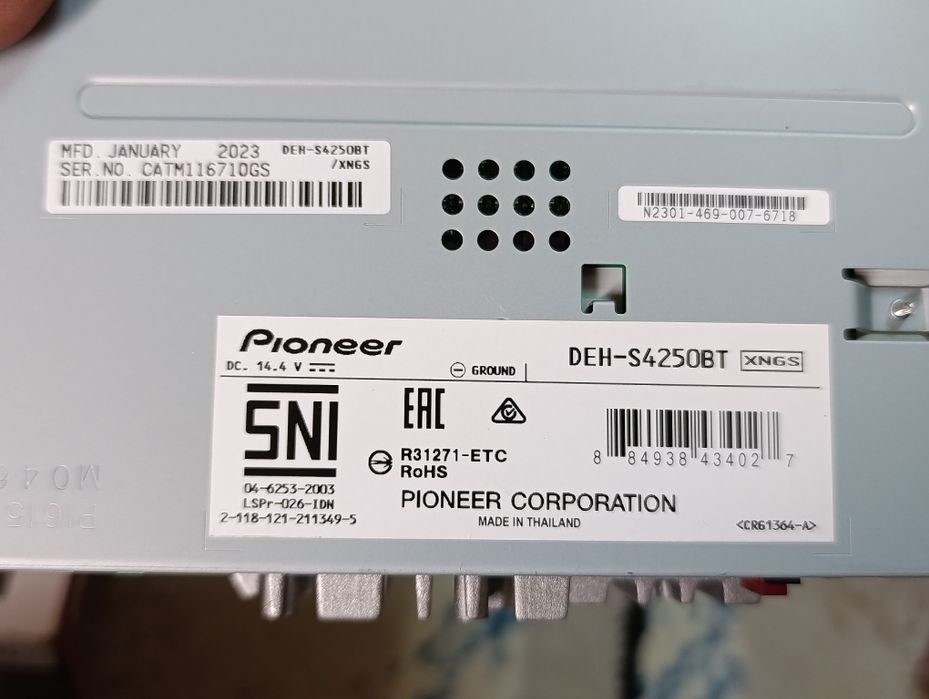 Pioneer magnitofon kalonka