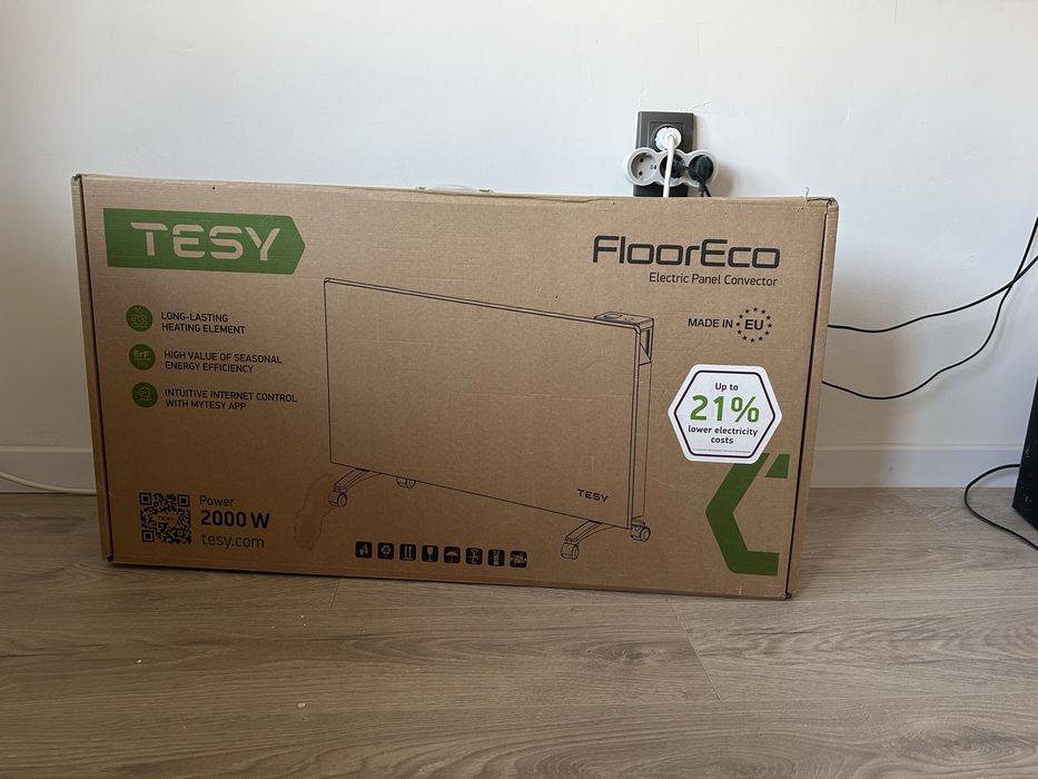 Конвектор теси tesy wifi 2000w с крачета стенен