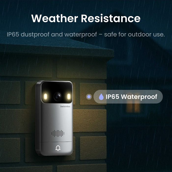 SwitchBot Smart Video Doorbell 2K камера и звънец