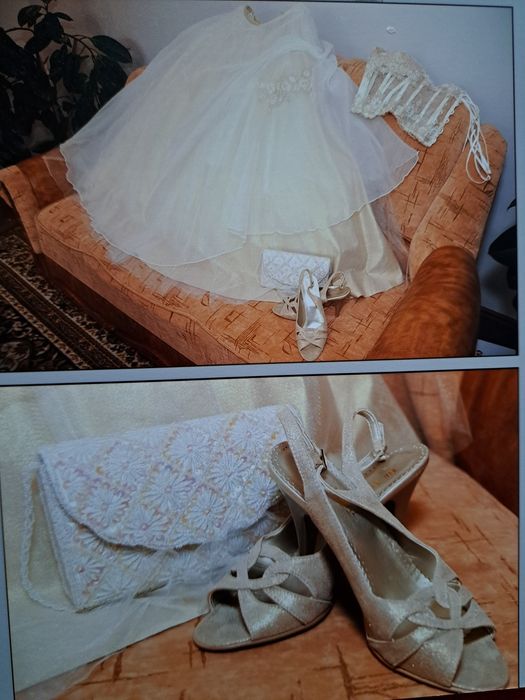 Rochie mireasa+camasa și vesta ginere