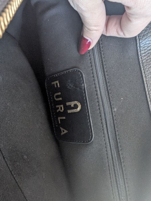 Furla Кожена шопинг чанта Regina