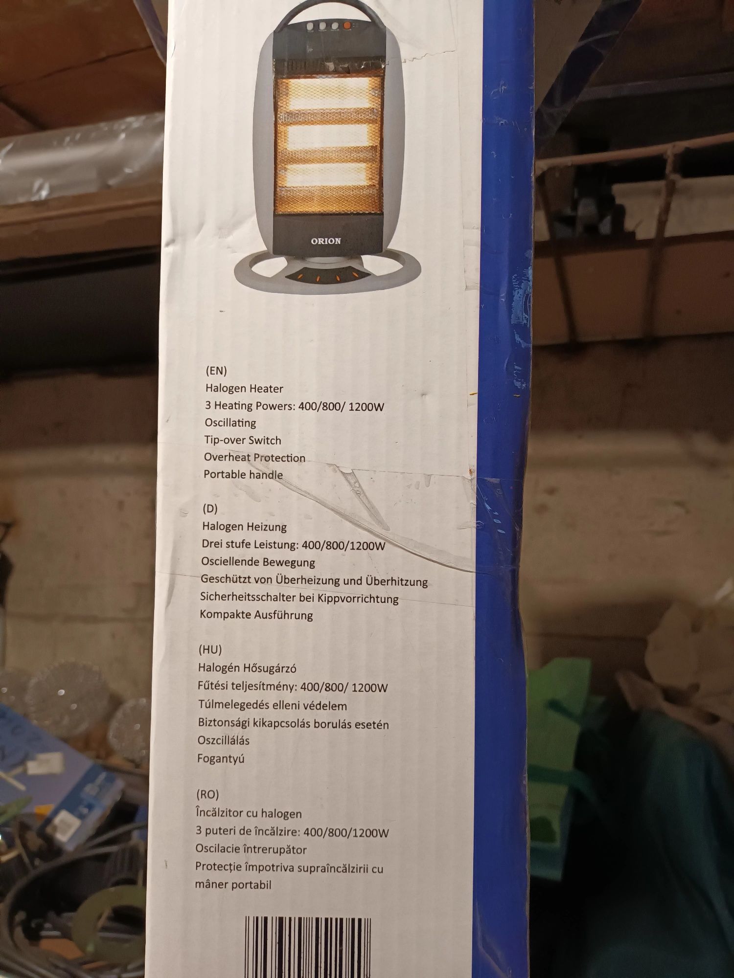 Radiator electric cu halogen Orion 1200w