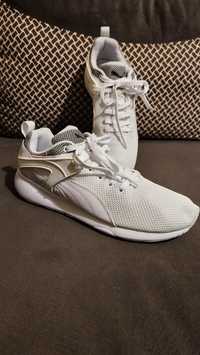 Puma Aril Blaze Trainers Lace Up Mens Shoes White Textile 359792 05