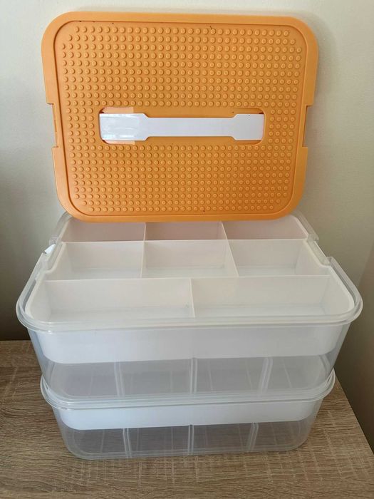 Cutie de depozitare pentru blocuri de construcție Lego