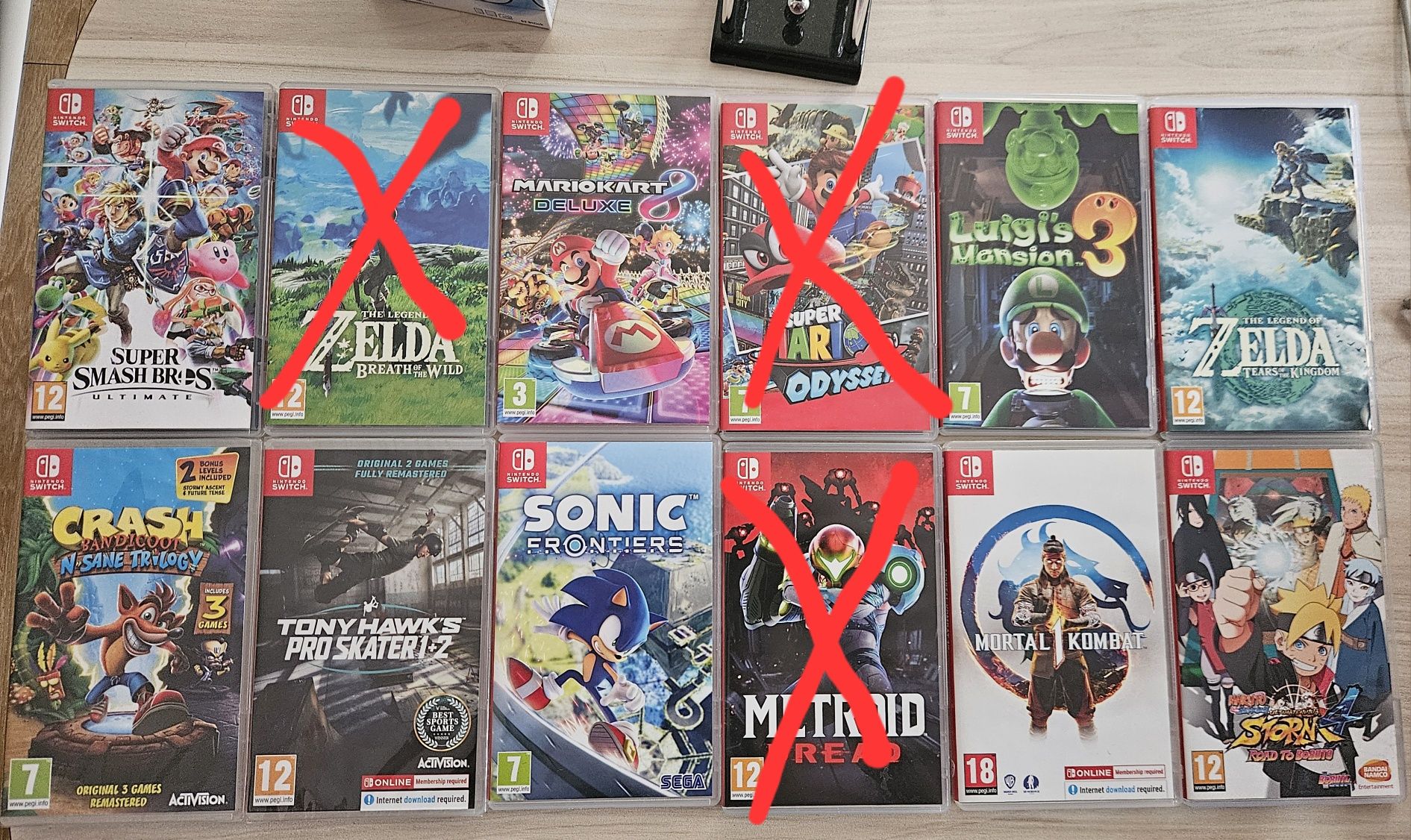 Mario, Zelda, Sonic Nintendo Switch