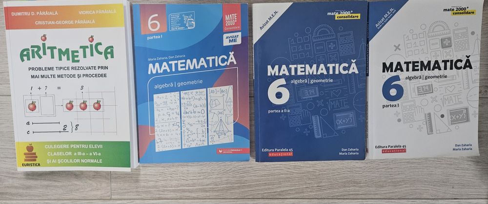 Culegeri matematica, clasa 5, 6 - 11 bucati