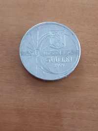 Moneda 500 de lei din 1999 cu eclipsa