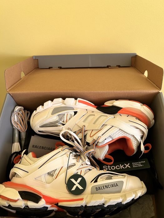 Balenciaga track white-orange