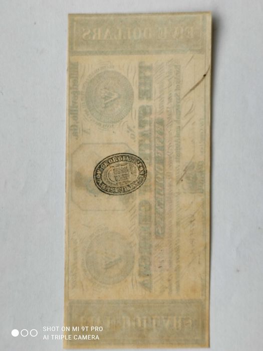 5 Долара от гражданската война на САЩ. 6 банкноти