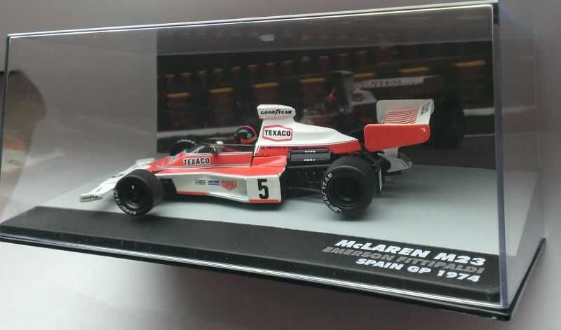 Macheta McLaren M23 Fittipaldi campion Formula 1 1974 - Altaya 1/43