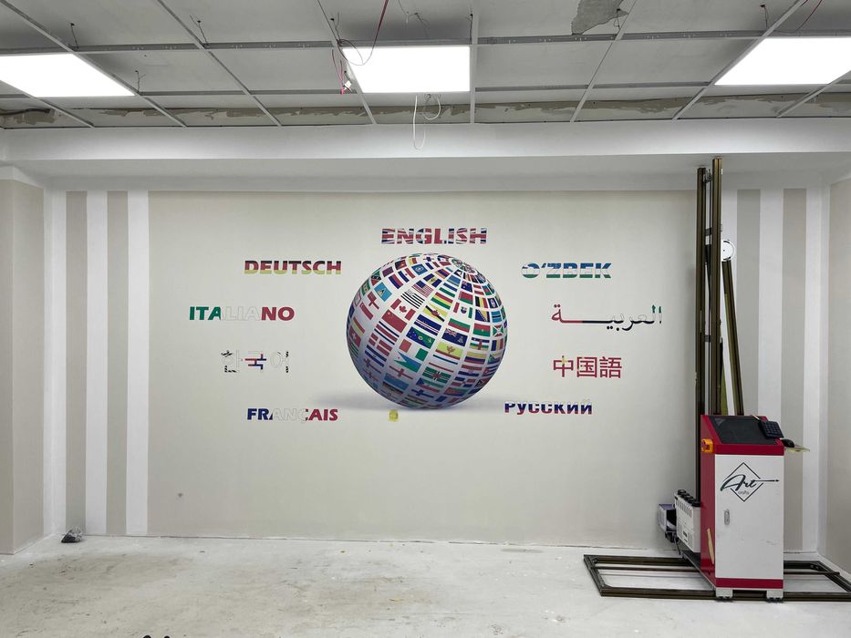 Robot-rassom.Робот-художник.3D роспись стен.Xudojnik.Devor.Rasm.Рассом