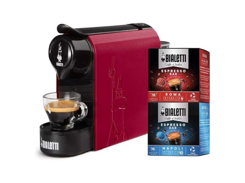 Кафемашина за Еспресо с Алуминиеви Капсули Bialetti Gioia, Червена