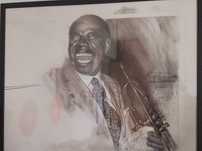 Tablou/Schiță Louis Armstrong și Frank Sinatra