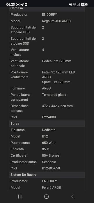 De vanzare pc gamin balaur de la pc garage