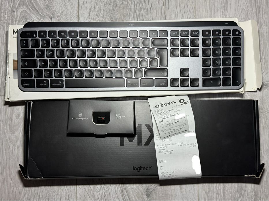 Tastatura wireless Logitech MX keys Mac Bluetooth noua garantie Flanco