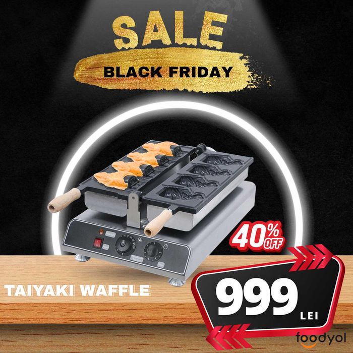 Aparat Taiyaki Waffle - Black Friday Reducere