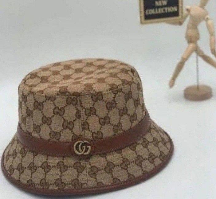 Palarie unisex  Gucci super model, logo metalic auriu, saculet, etiche