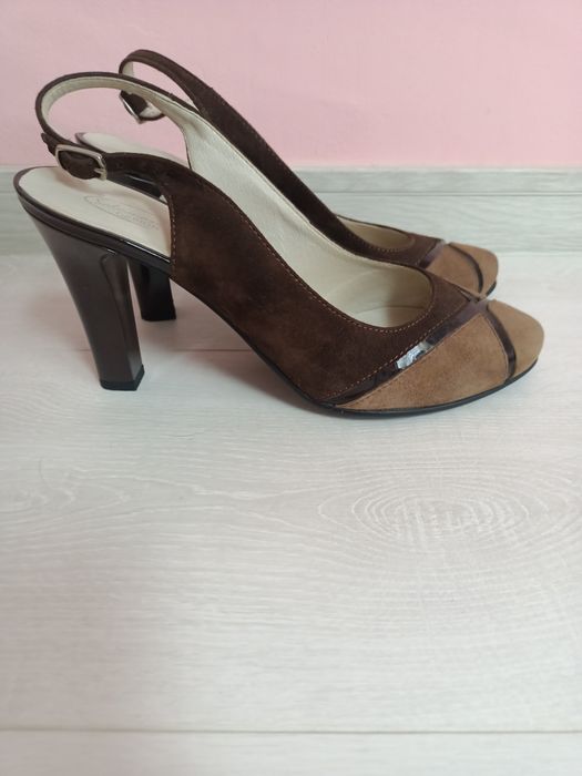 Pantofi piele întoarsă Salamandra Design