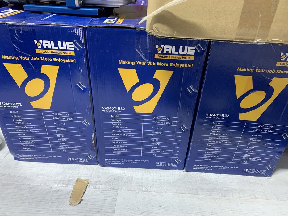Pompa vacuum vid freon value v-i240y-r32 15 microni 4cfm 2 trepte r32
