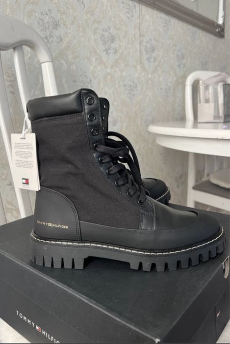 Ghete dama Tommy Hilfiger piele & textil 38 EU, 24cm