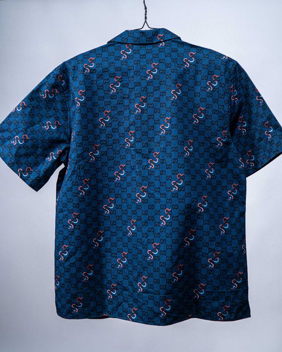 Лимитирана Риза Gucci Printed Cotton Ripstop (The Year of Snake)