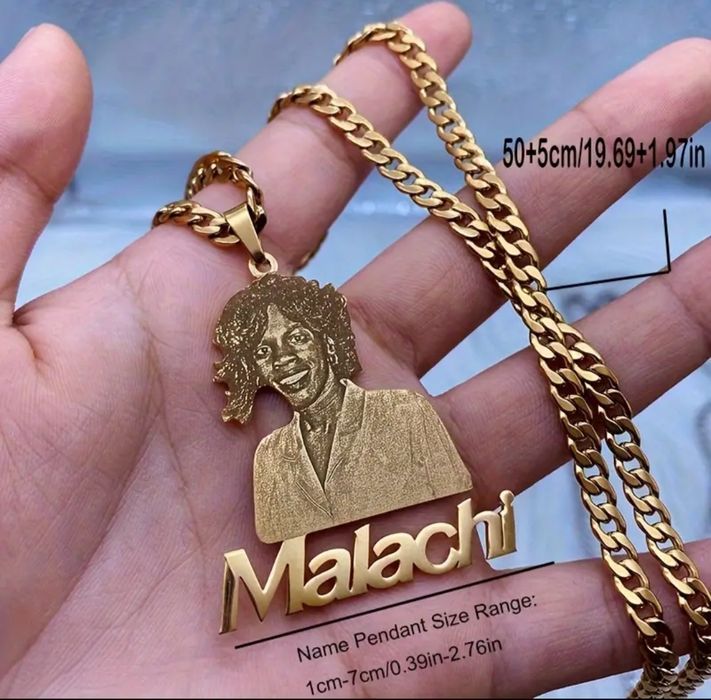 Персонализирана фото огърлица - Гравирано име/послание с ваша снимка и