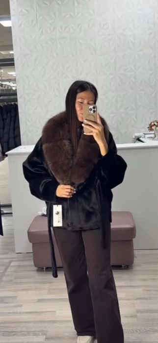 Шубка из натурального песца