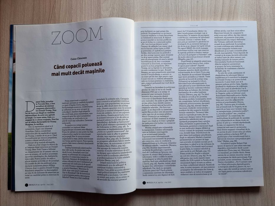 Revista SINTEZA nr 39 - Fake News. Cultura si Gandire Strategica