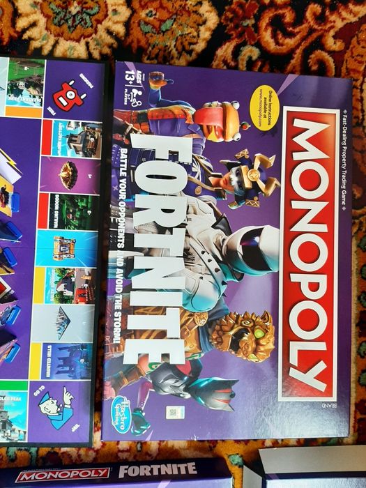 Monopoly Fortnite, limba engleză, piese complete, stare foarte bună