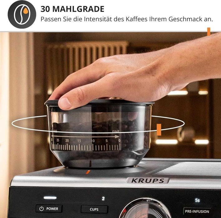 Еспресо кафемашина Krups Precision (XP801T10)