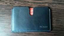 husa card din piele naturala