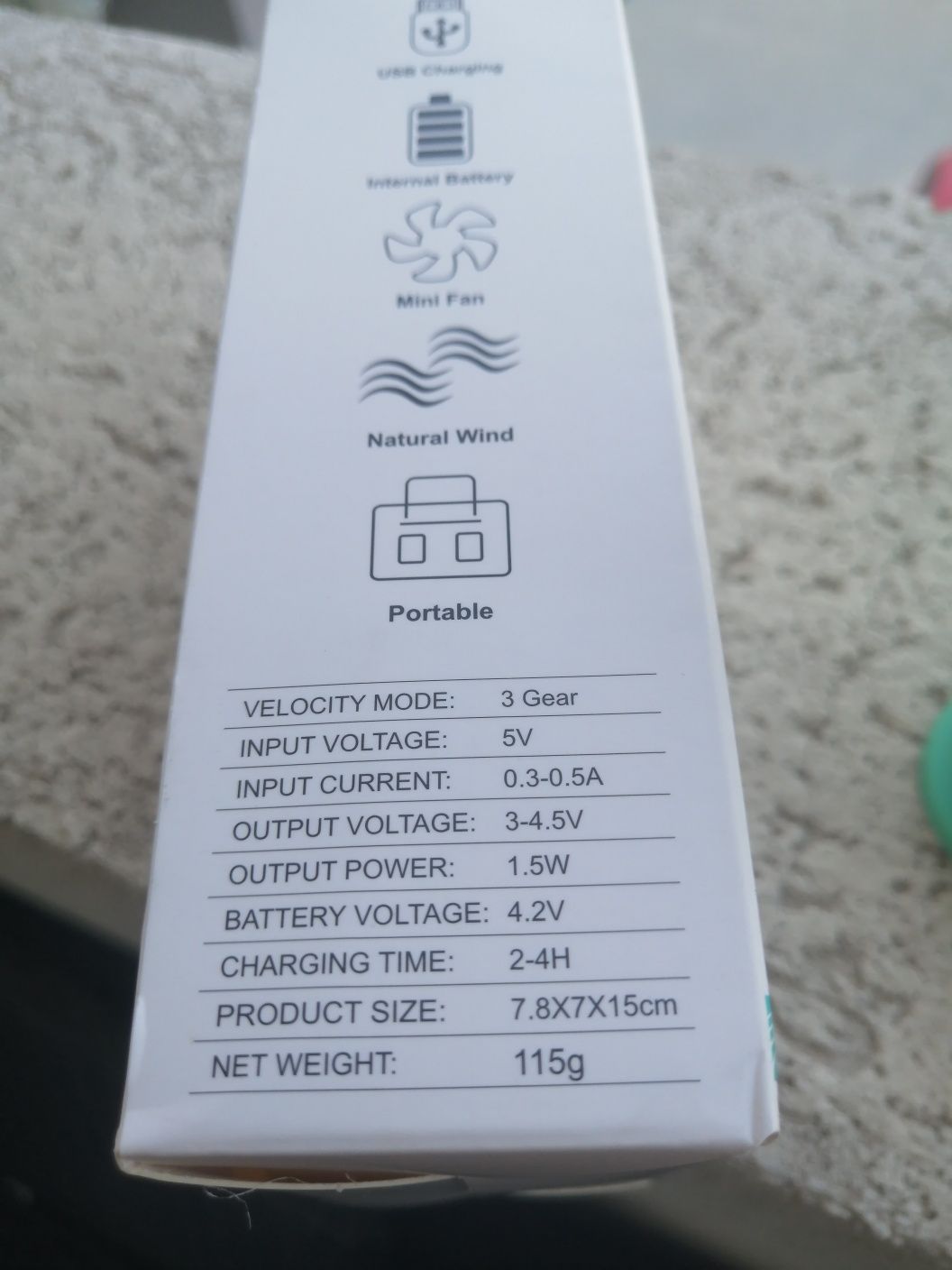 Set de 3 ventilatoare cu acumulator portabile pentru drumetii