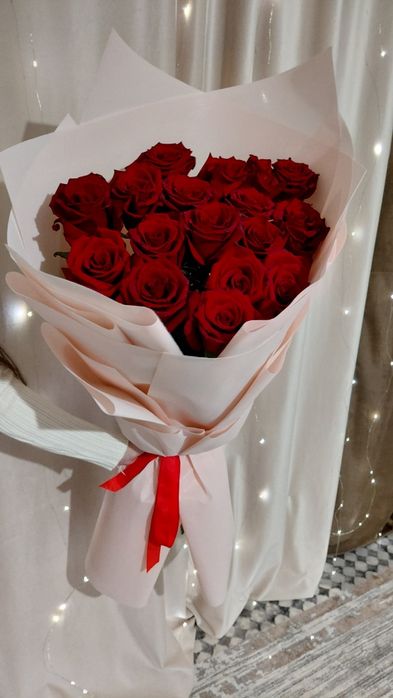 Метровые розы 17 штук