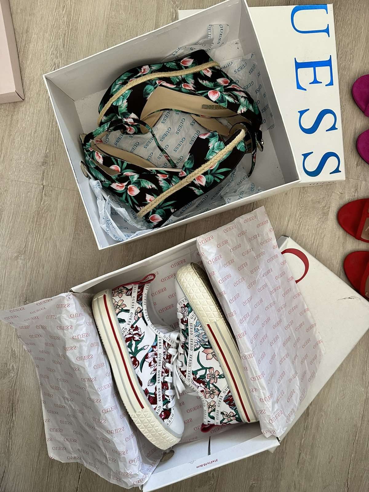 Оригинални guess обувки, aldo , платформи 38