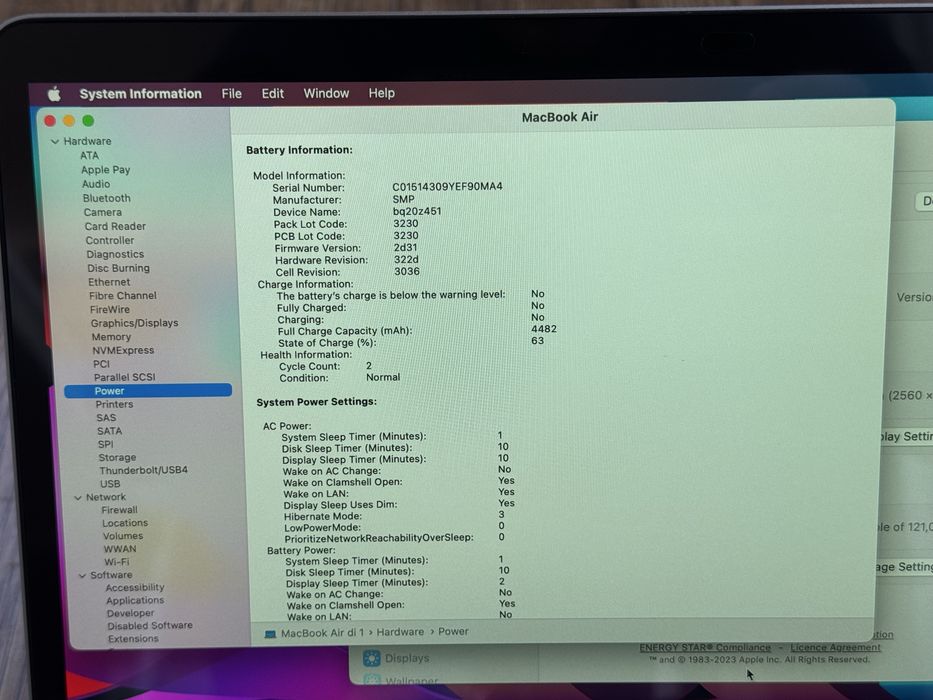 НОВ! Macbook air 13" 2019 1,6GHz i5 8GB Ram 128GB SSD