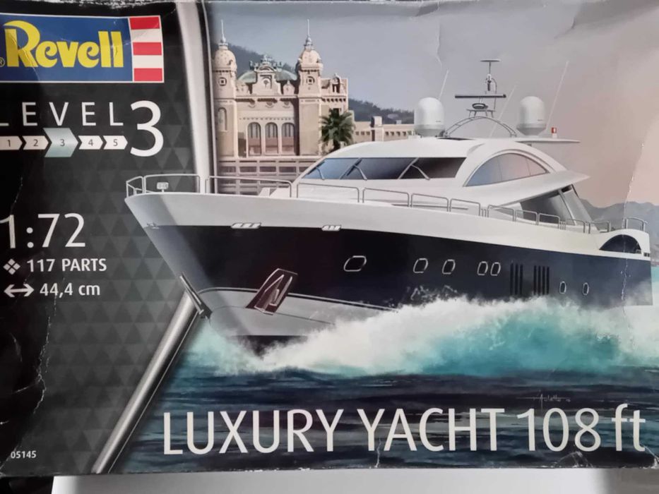 Yacht 1:72 Aurora Monaco 44 см. дължина кит за сглабяне