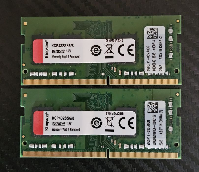 2×8GB DDR4 за лаптоп/mini PC , PC4-3200 SODIMM RAM Kingston